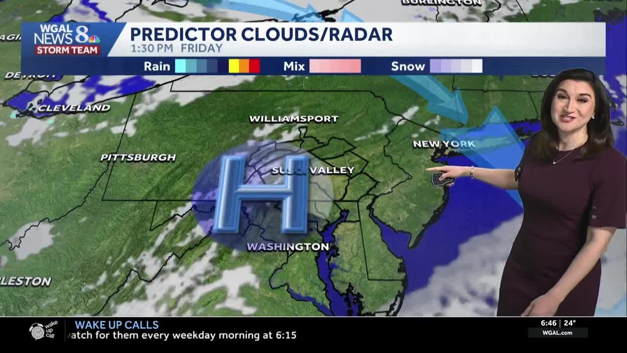 Foggy start, plentiful sunshine today, soaring to the mid-50s Saturday in south-central Pennsylvania