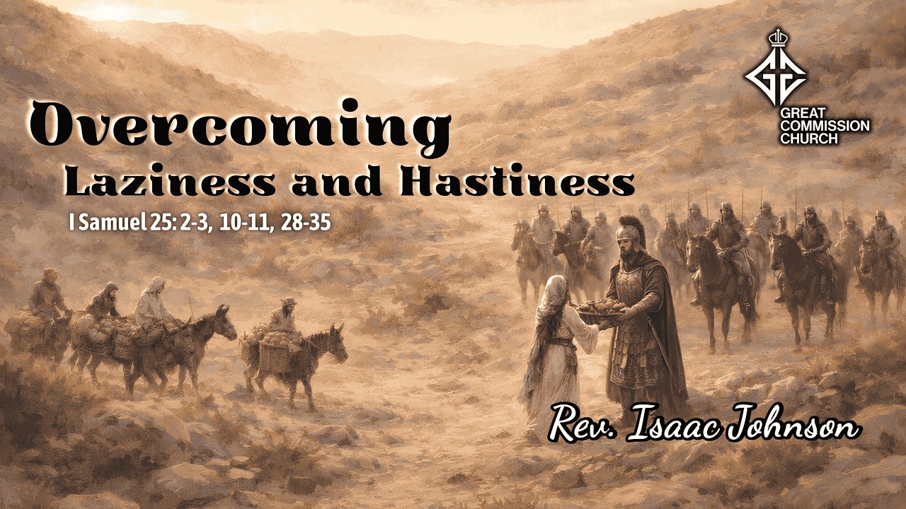 Overcoming Laziness and Hastiness | 22.02.2026 | 9AM | Sunday Service | GCC