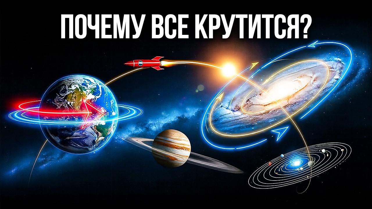 ЛЕКЦИЯ ДЛЯ СНА🌙 Почему всё во Вселенной вращается?