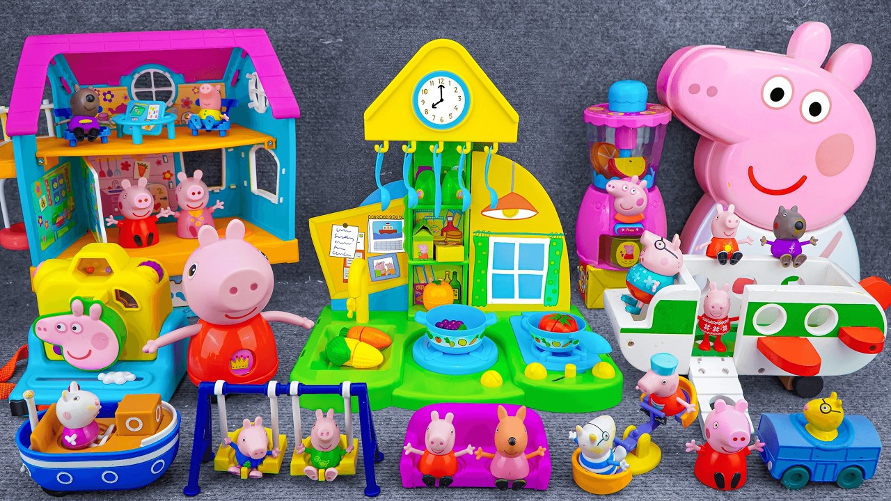 Peppa Pig ASMR | 96 Minutes Satisfying with Unboxing Cute Peppa Pig Kitchen Playset