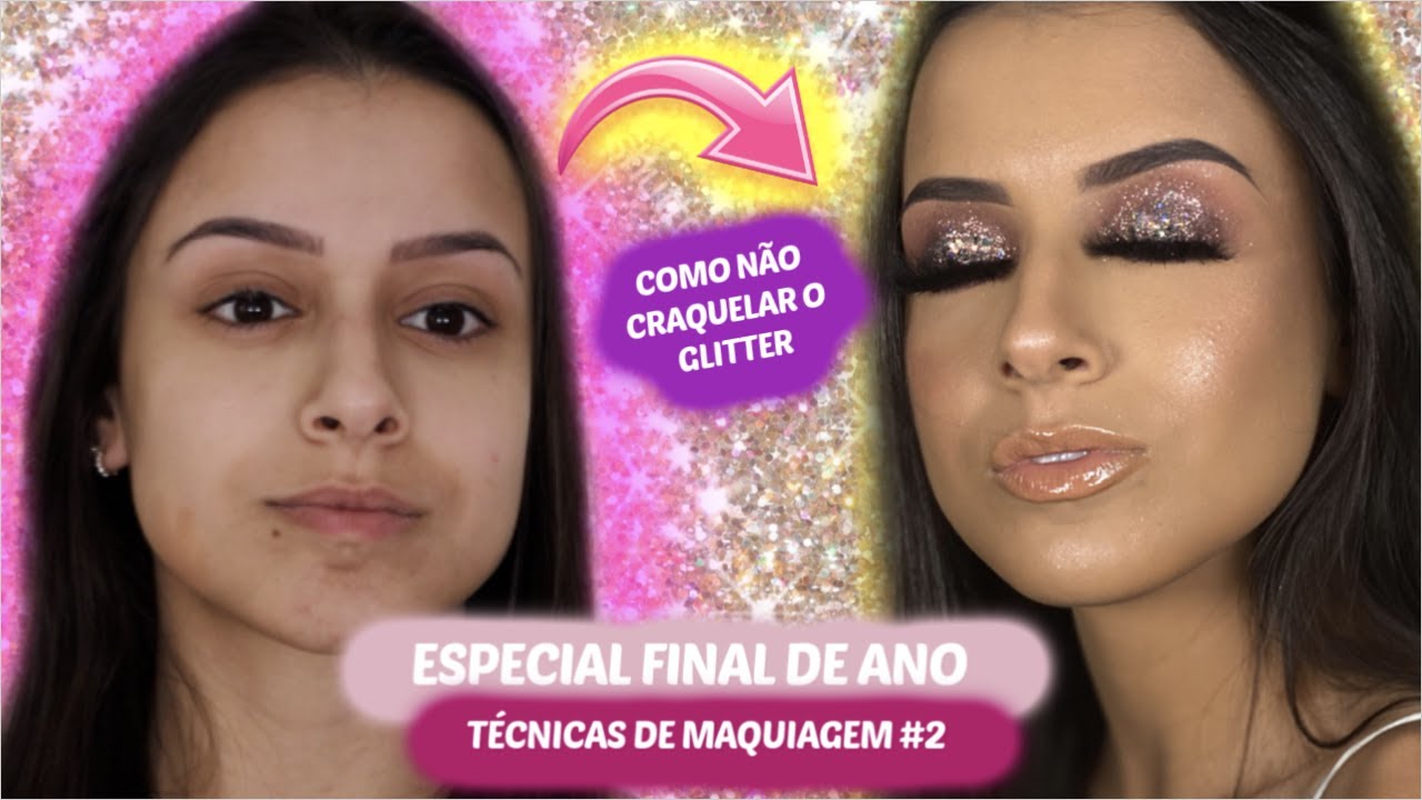 Técnica SMOKEY EYES DE GLITTER bem ANO NOVO e FORMATURA | Amanda Pastore
