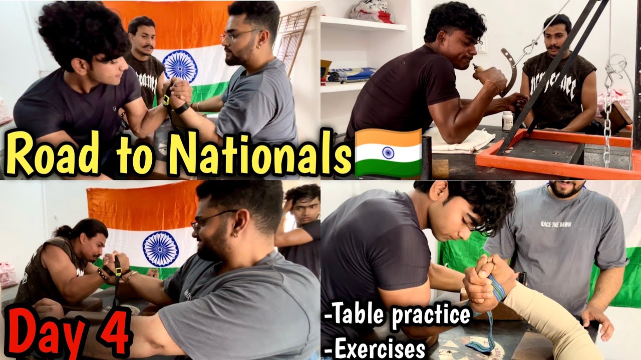 Road To Nationals 🇮🇳 Day 4 | Table Practice + Side Pressure Training 💪
