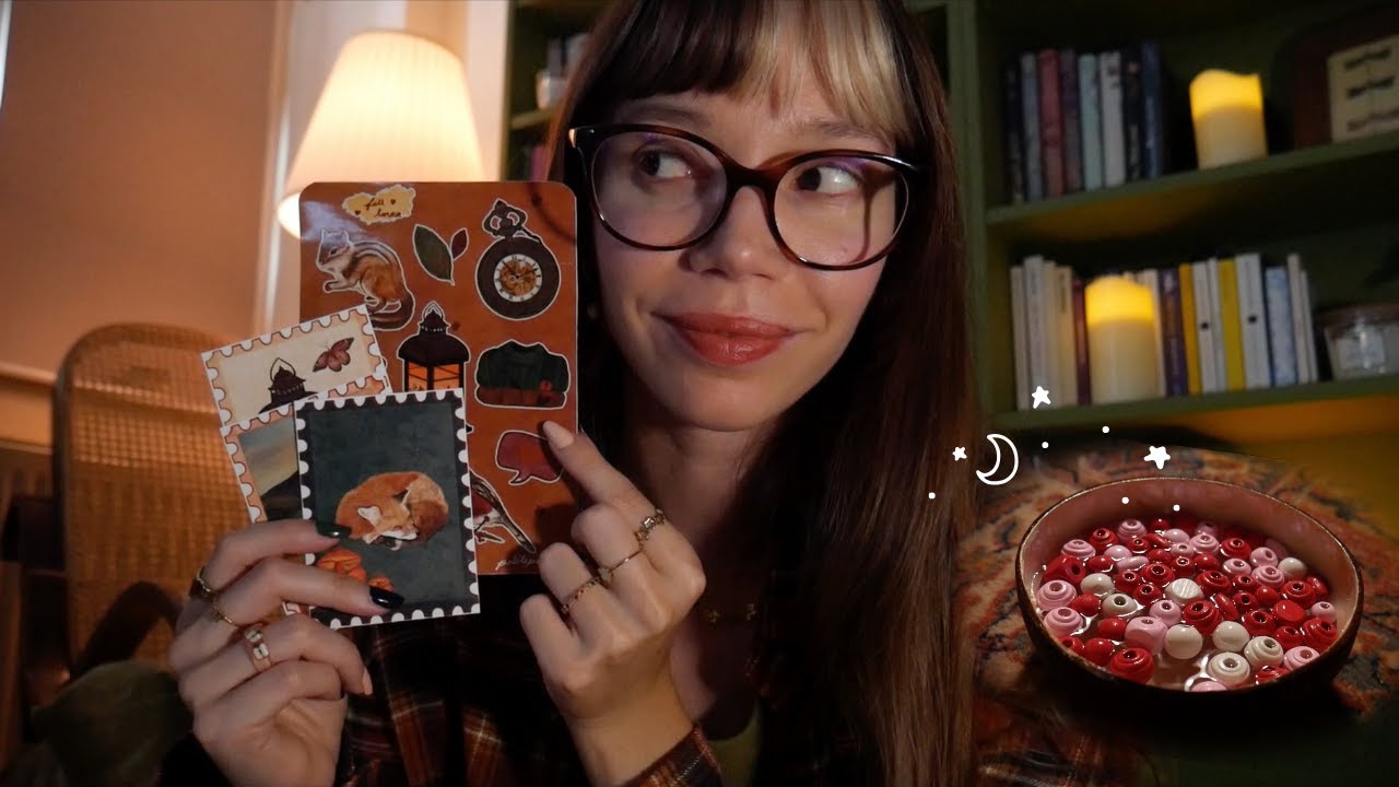 ASMR | Soirée d'automne bien cosy 🦊 wood soup, stickers, doux parfums