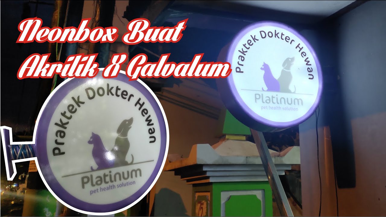 BIKIN NEONBOX BULAT AKRILIK LIS GALVALUM