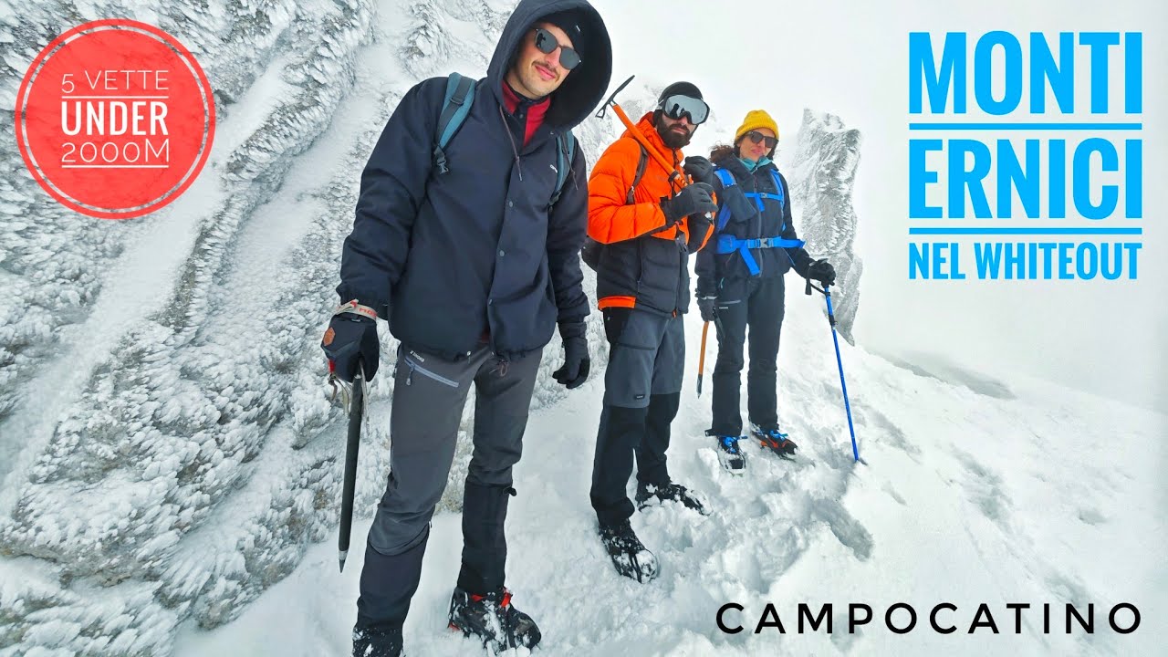 🏔️ MONTI ERNICI nel WhiteOut - 5 Vette under 2000m da CAMPOCATINO con passaggi alpinistici ⛏️