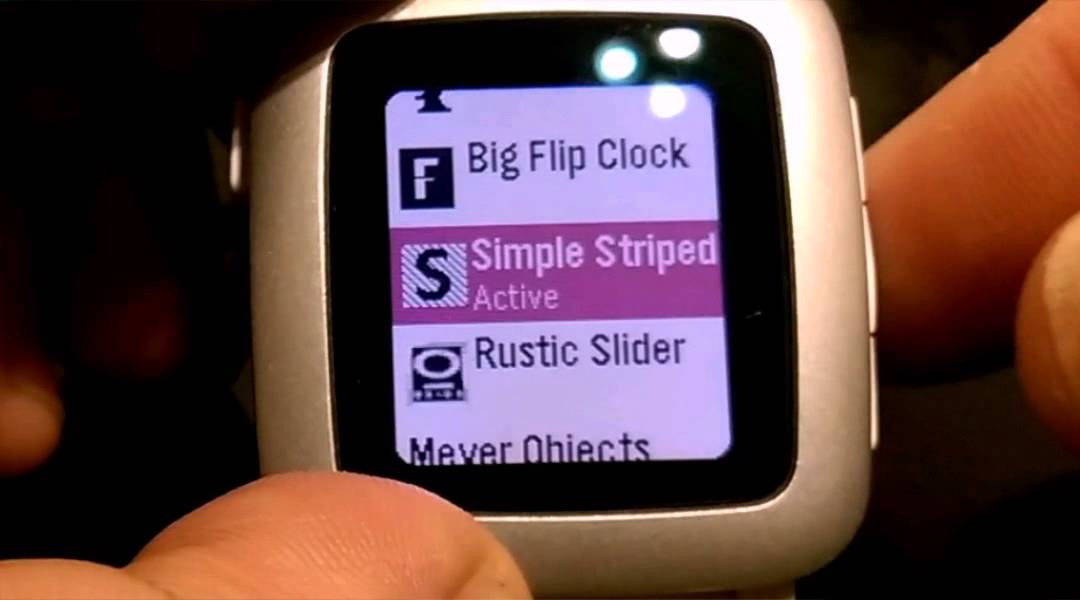 Demo of Pebble Time timeline & watchfaces