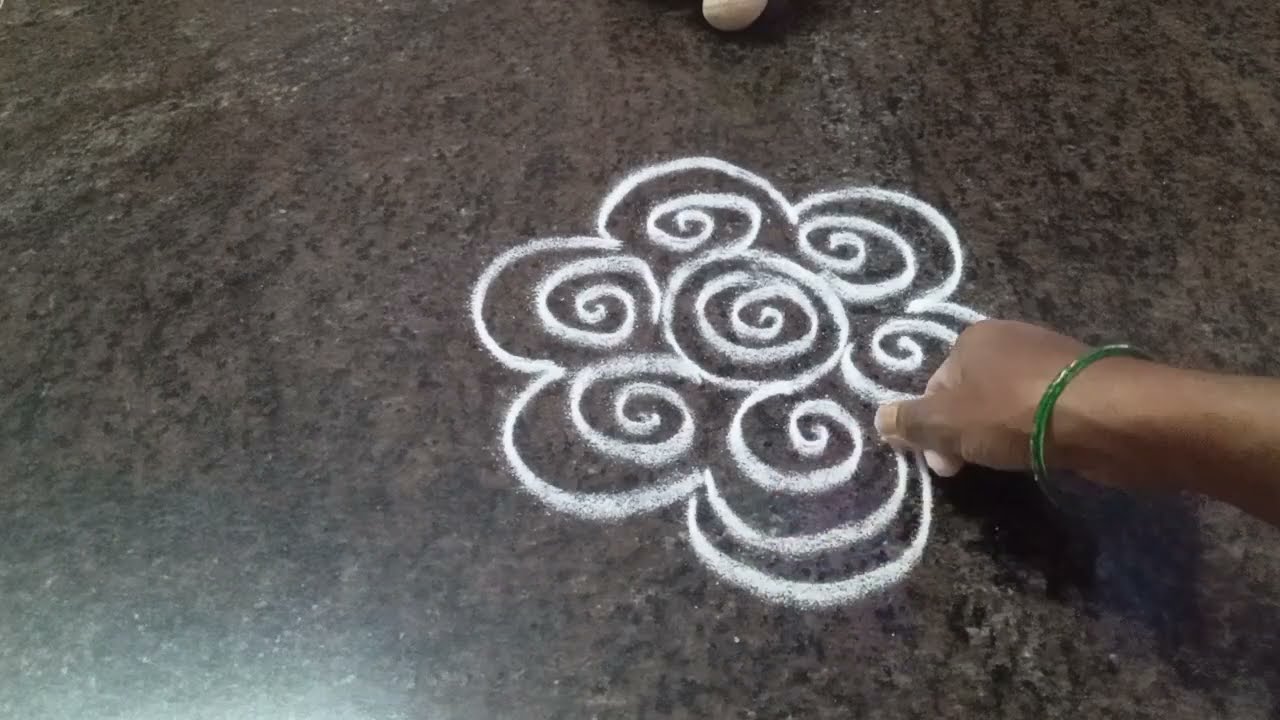 2 Daily Use Rangoli 🌸Simple Kolam &Muggulu Designs🌸|Unique Rangoli |🌸@Chukkirangoliart