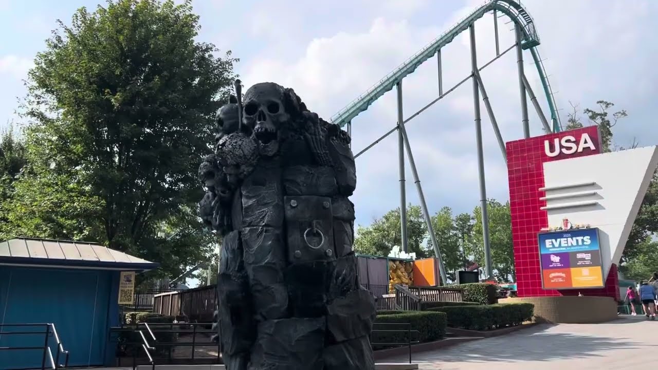 Goliath off ride Six Flags Over Georgia (August 24/2025) Montage)
