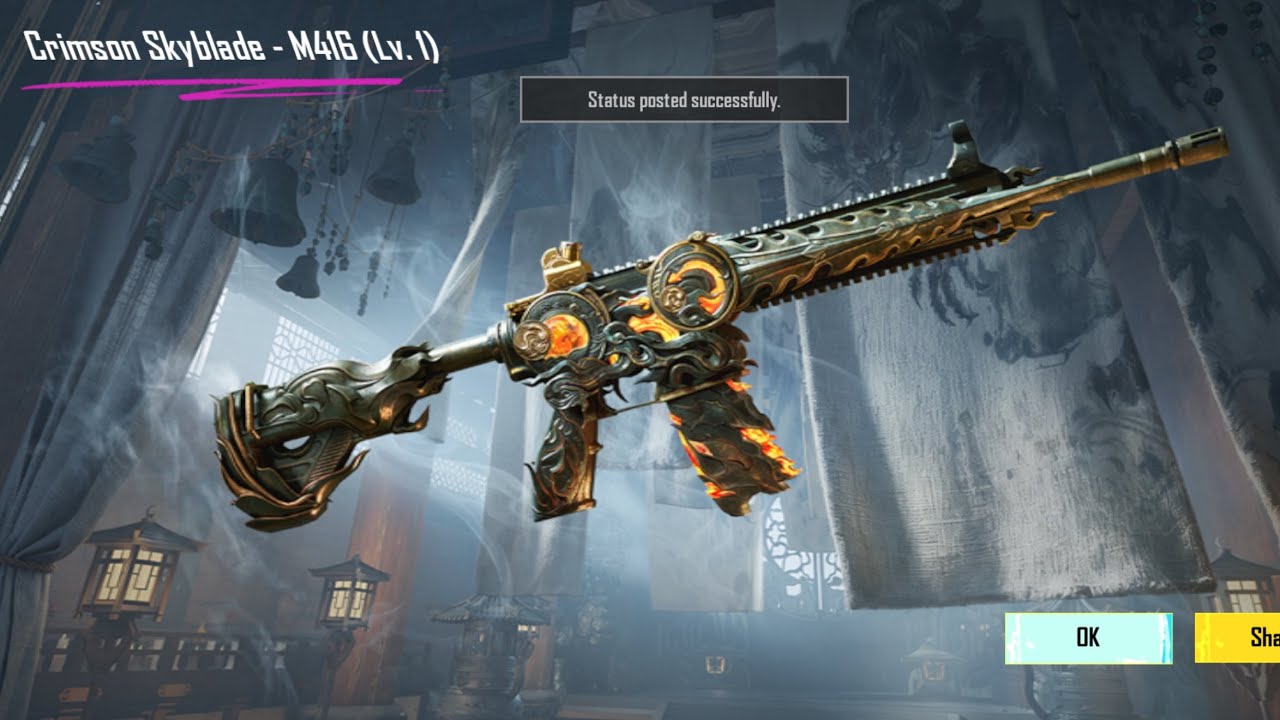 😍Crimson Skyblade M416 Crate Opening BGMI | Wildsoul Warden Crate Opening BGMI PUBG