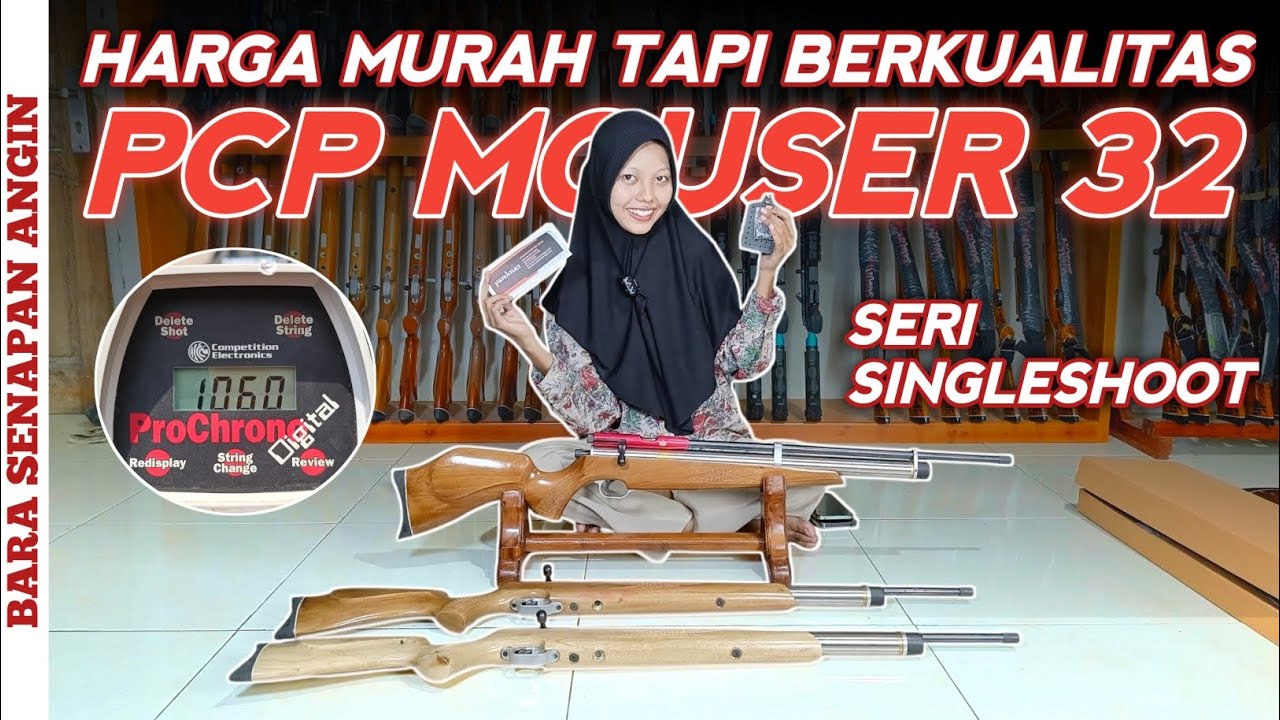 PCP MOUSER OD 32 SERI SINGLESHOOT || SENAPAN MURAH KUALITAS MEWAH ‼️