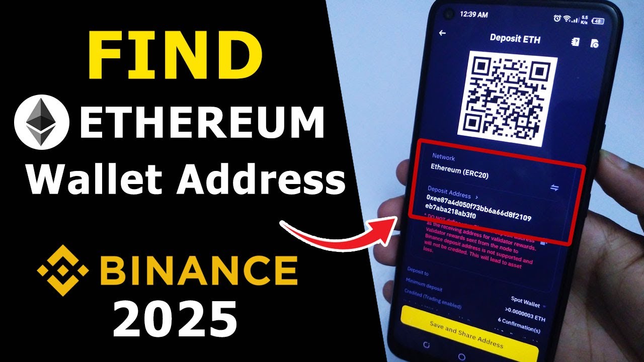 Binance : How to Find & Copy Ethereum Wallet Address with QR Code 2025