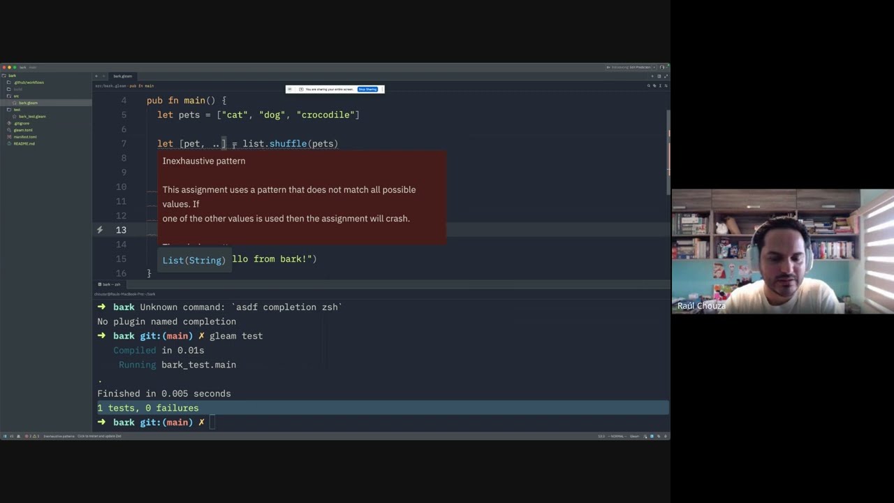 A deep dive into Gleam's latest tooling, types, modules, and more | Raúl Chouza
