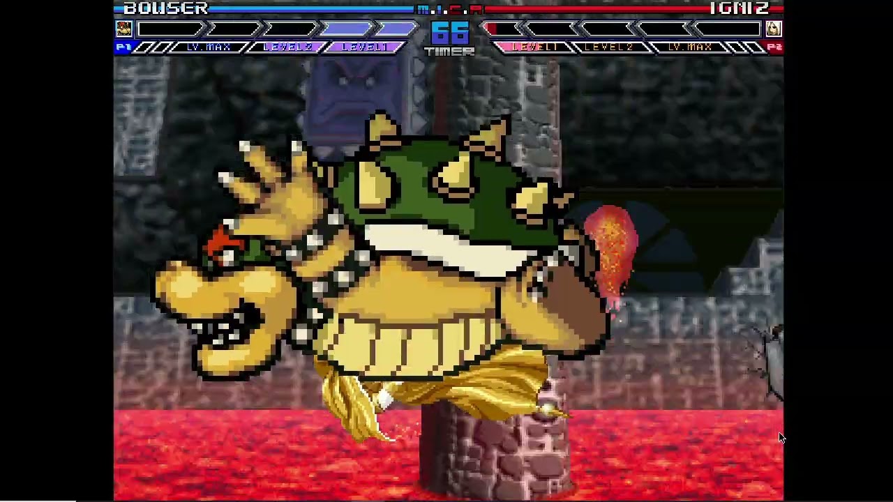 Karane MUGEN Battle #395: Bowser vs Igniz