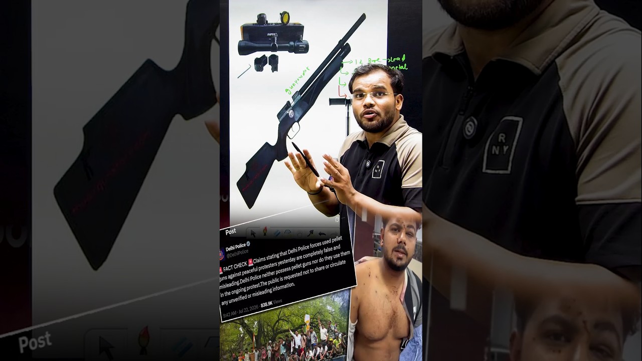 Were pellet guns use in protest at Jantar Mantar #science #education #physics #learning #experiment
