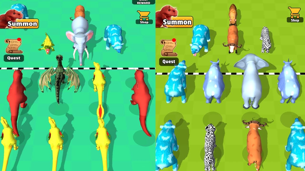 Merge Animal Master Fight - Animals Evolution 3d Fusion Gameplay