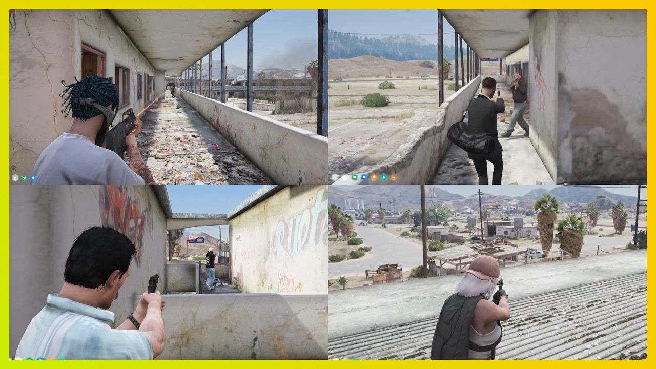 Besties vs The Consortium // Bank Truck At Sandy Motel (Multi POVs) | NoPixel 4.0 GTA RP