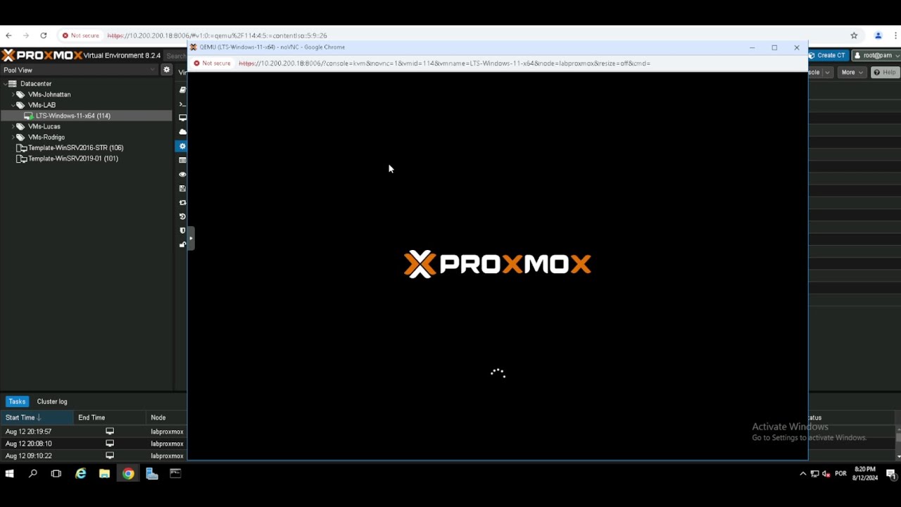 Melhores praticas para criar VM Windows 11 no Proxmox 8