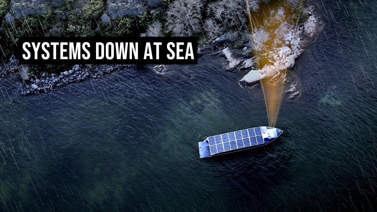 ⚠️ Power Failure at Sea &ndash; Solar Yacht vs. Winter ❄️ [Performance + Tour]