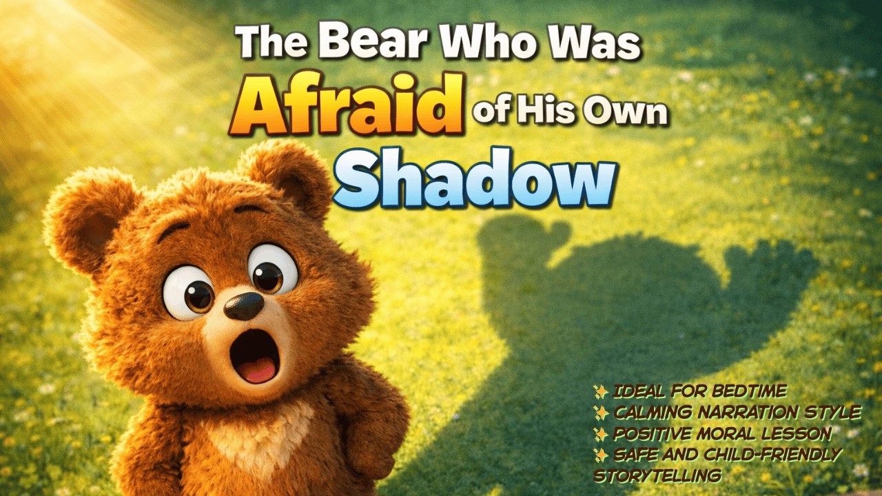 Медведь, который боялся собственной тени | Добрая история о храбрости для детей (3–8 лет)