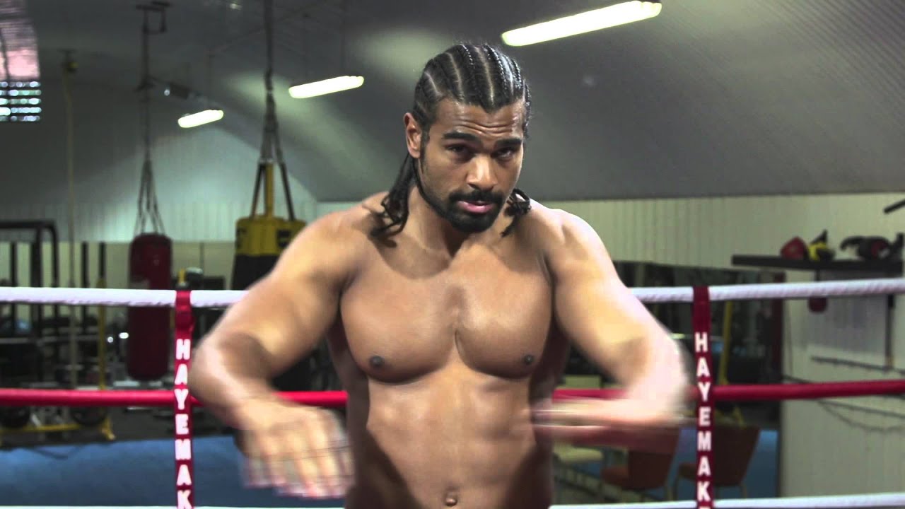David Haye does the Mobot