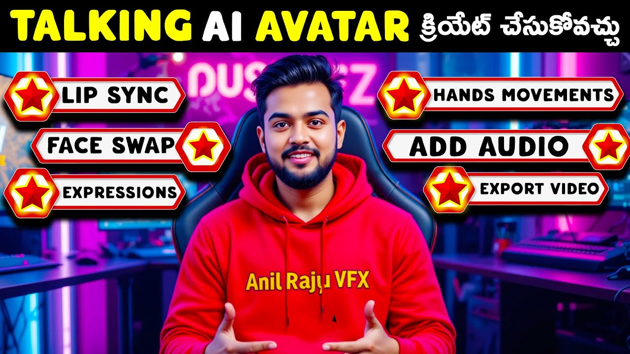 How to Create Realistic AI Talking Avatar in Telugu - AI Magic Tools in Telugu