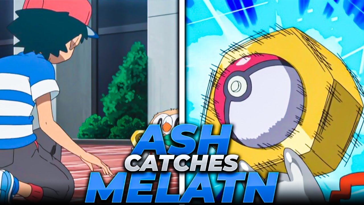 Ash catches Meltan -  Melton Cutest moments EVER!