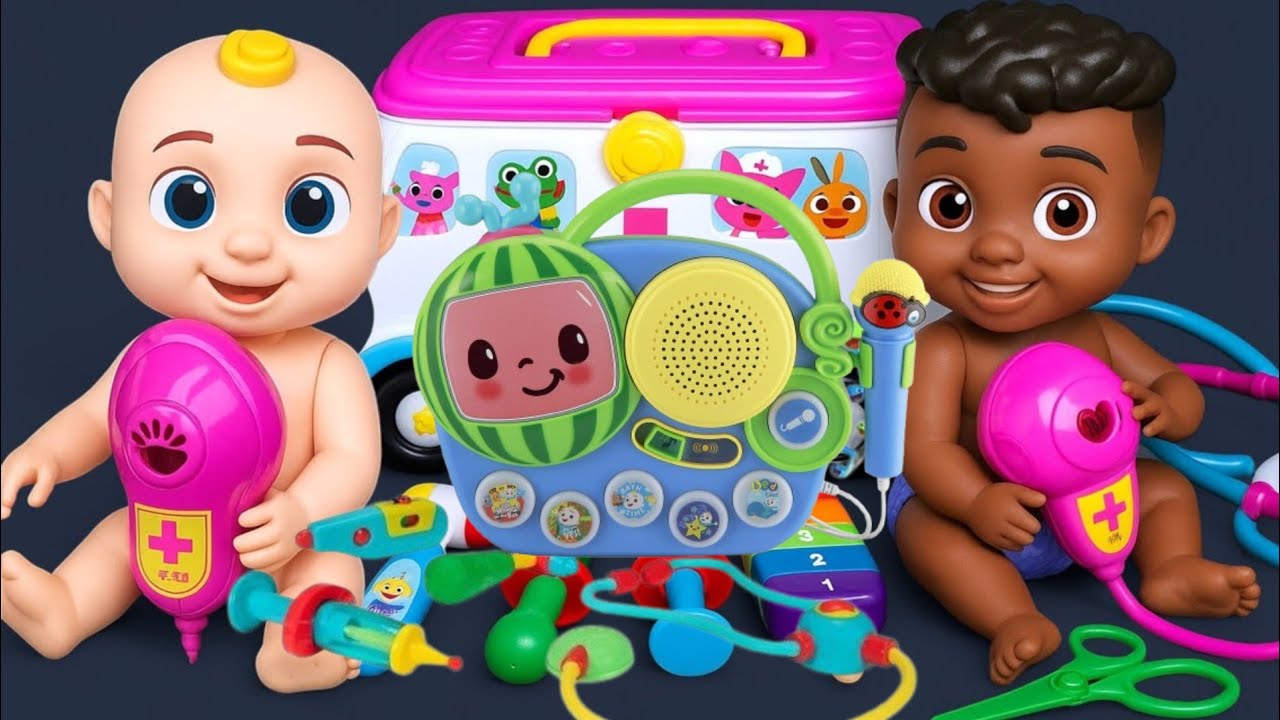 7 Minutes Satisfying with Unboxing COCOMELON Doctor Set, Pinkfong First Aid Toys Review | ASMR