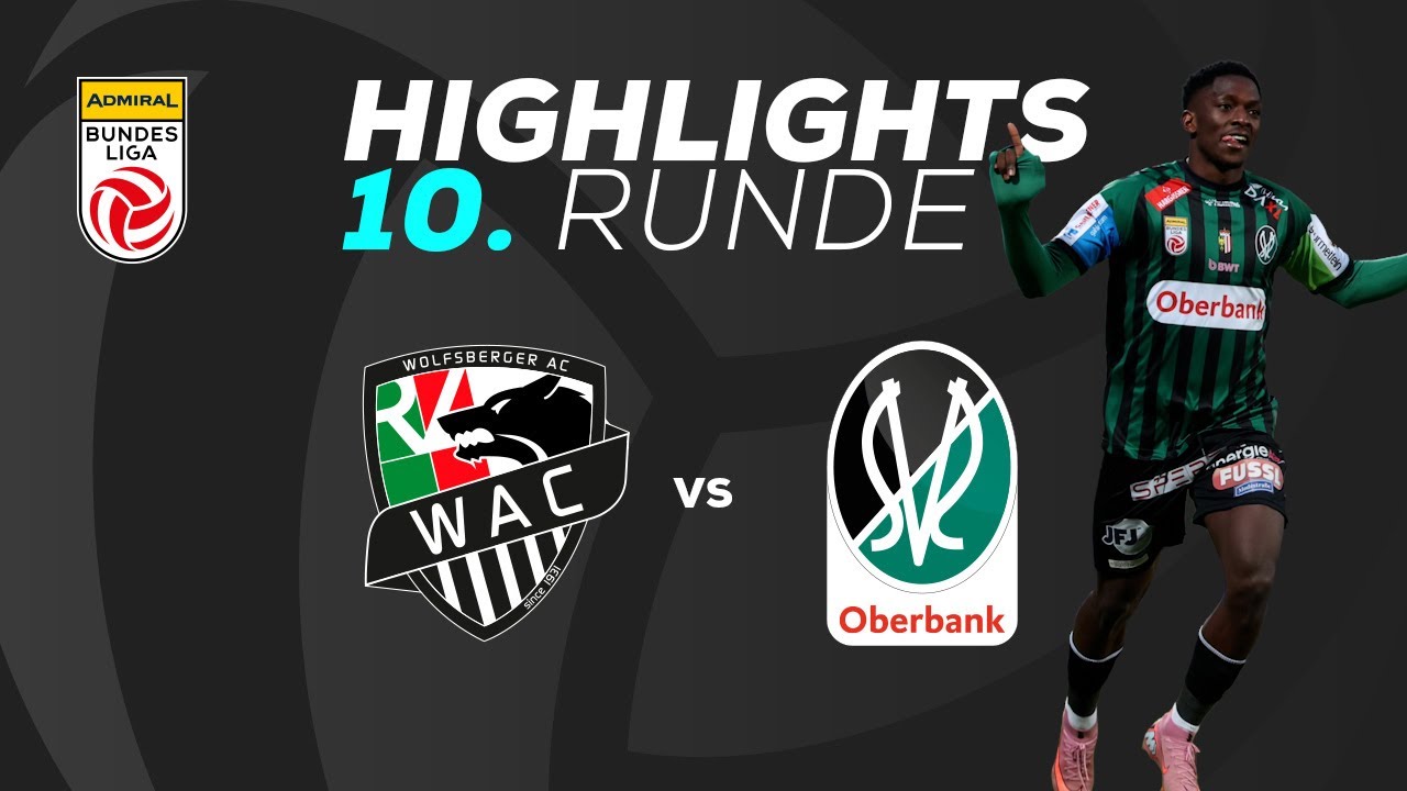 RZ Pellets WAC - SV Oberbank Ried 10. Runde ADMIRAL Bundesliga 2025/26