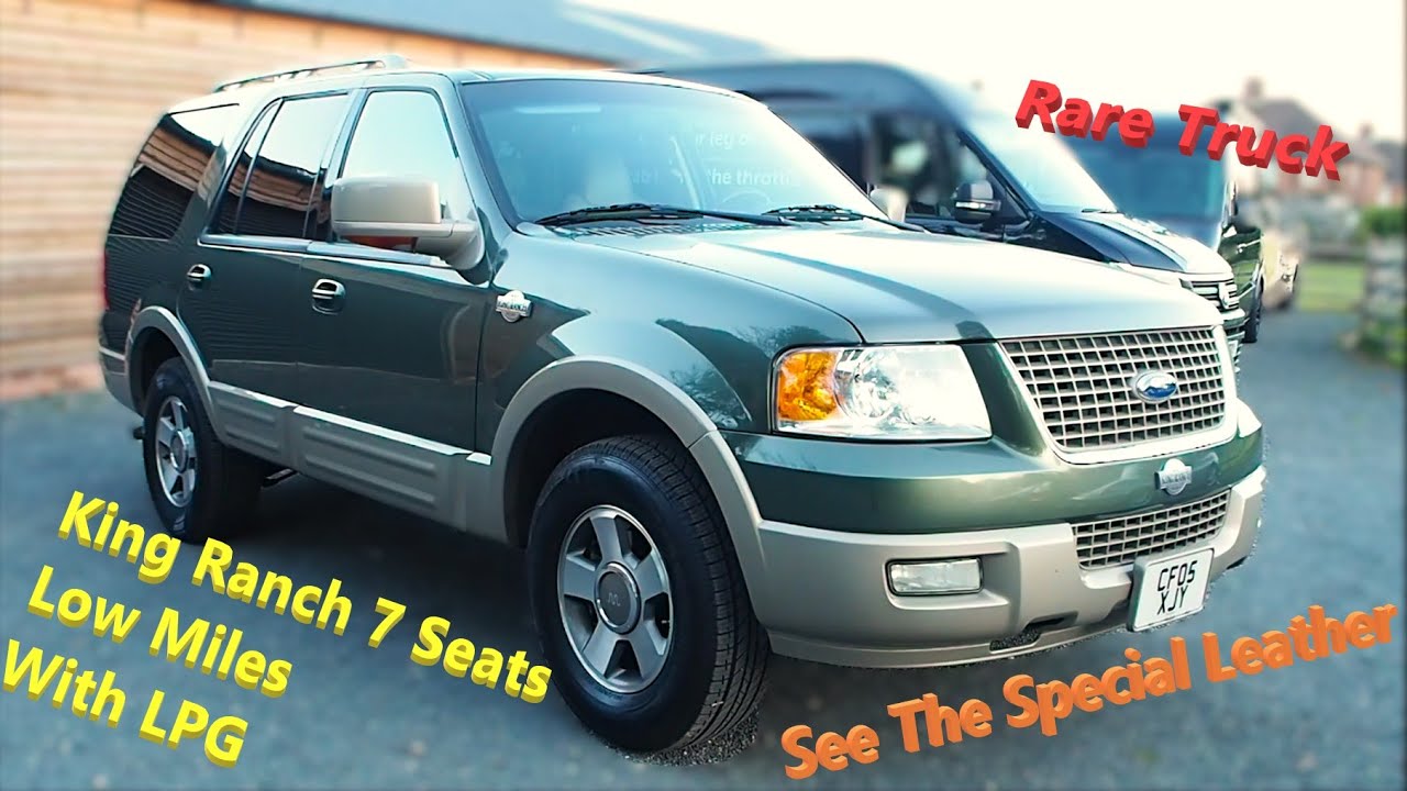 Rare King Ranch Ford Explorer Expedition 5.4 V8 Triton 2005, start up, walk around ,LPG fuel