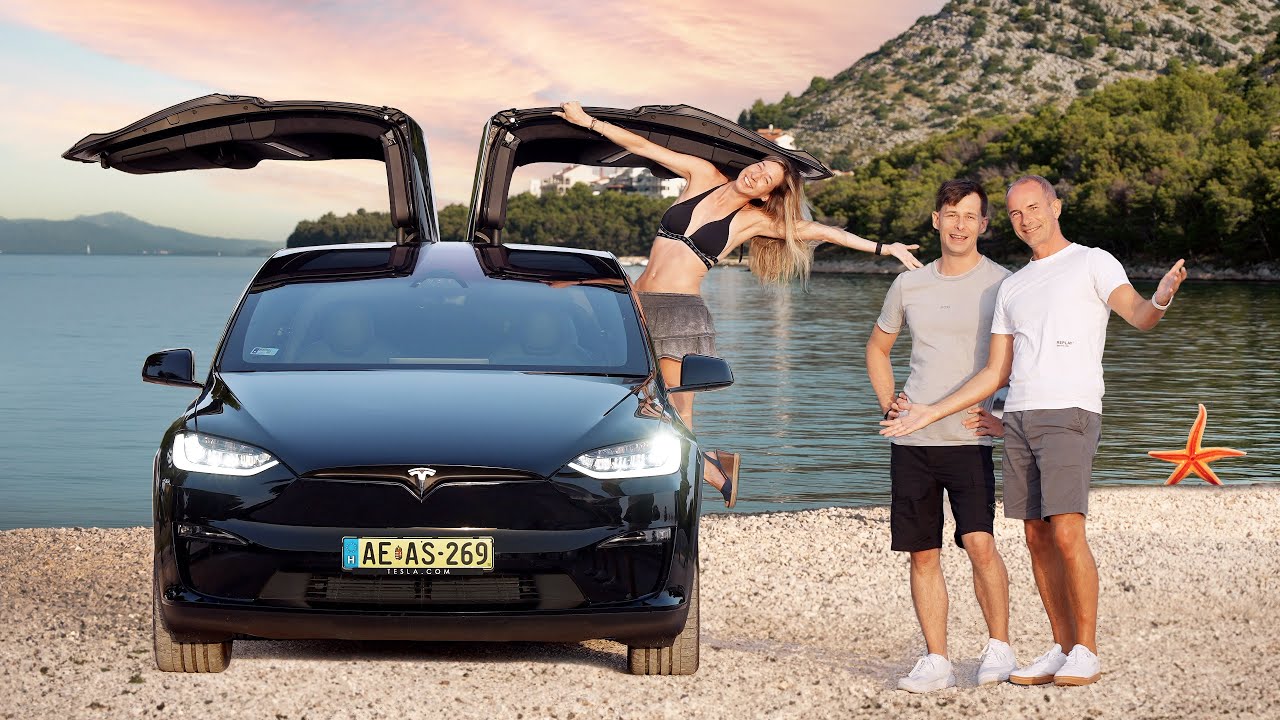 1020 lovas Teslával a tengerre - Model X Plaid Roadtrip