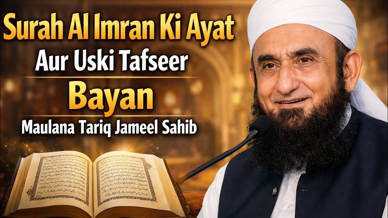 Surah Al Imran Ki Ayat Aur Tafseer | Beautiful Bayan By Maulana Tariq Jameel | Heart Touching Quran 