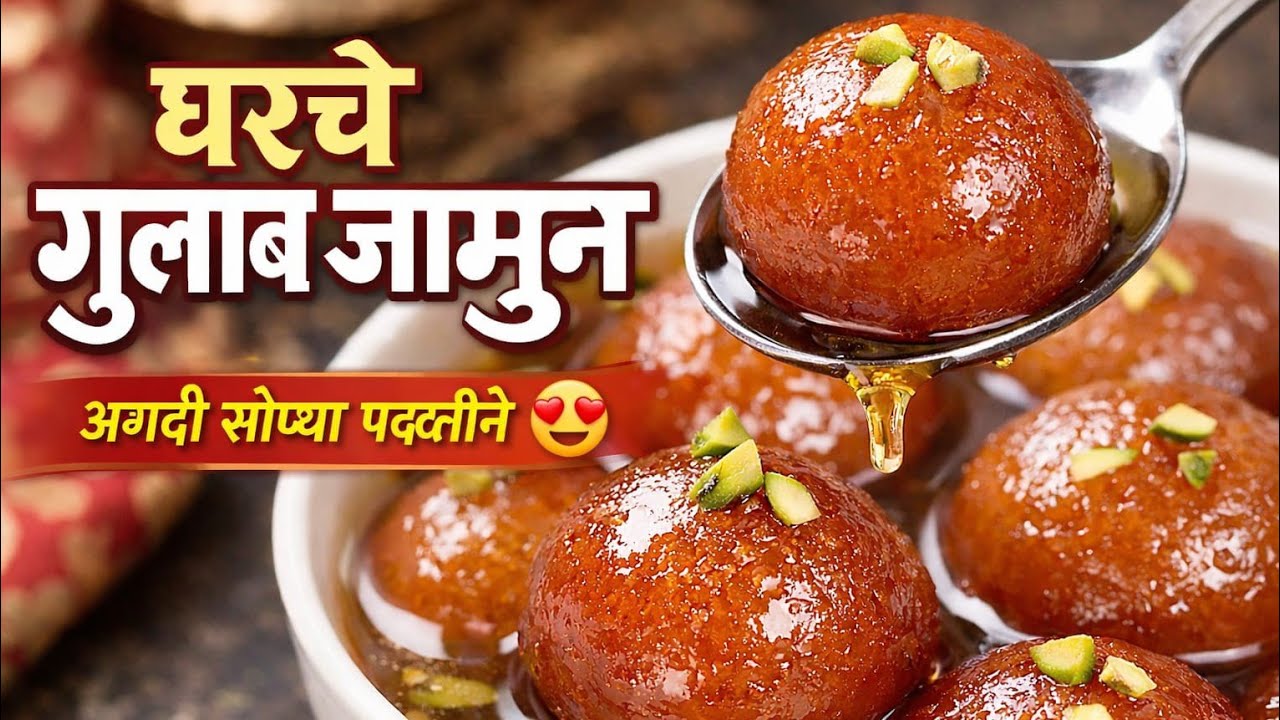 बिना खव्याचे अगदी सोप्या  पध्दती ने गुलाबजामून 