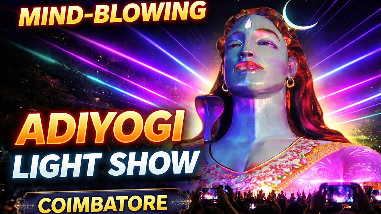 Adiyogi light show |Coimbatore| #adiyogi #shiv 