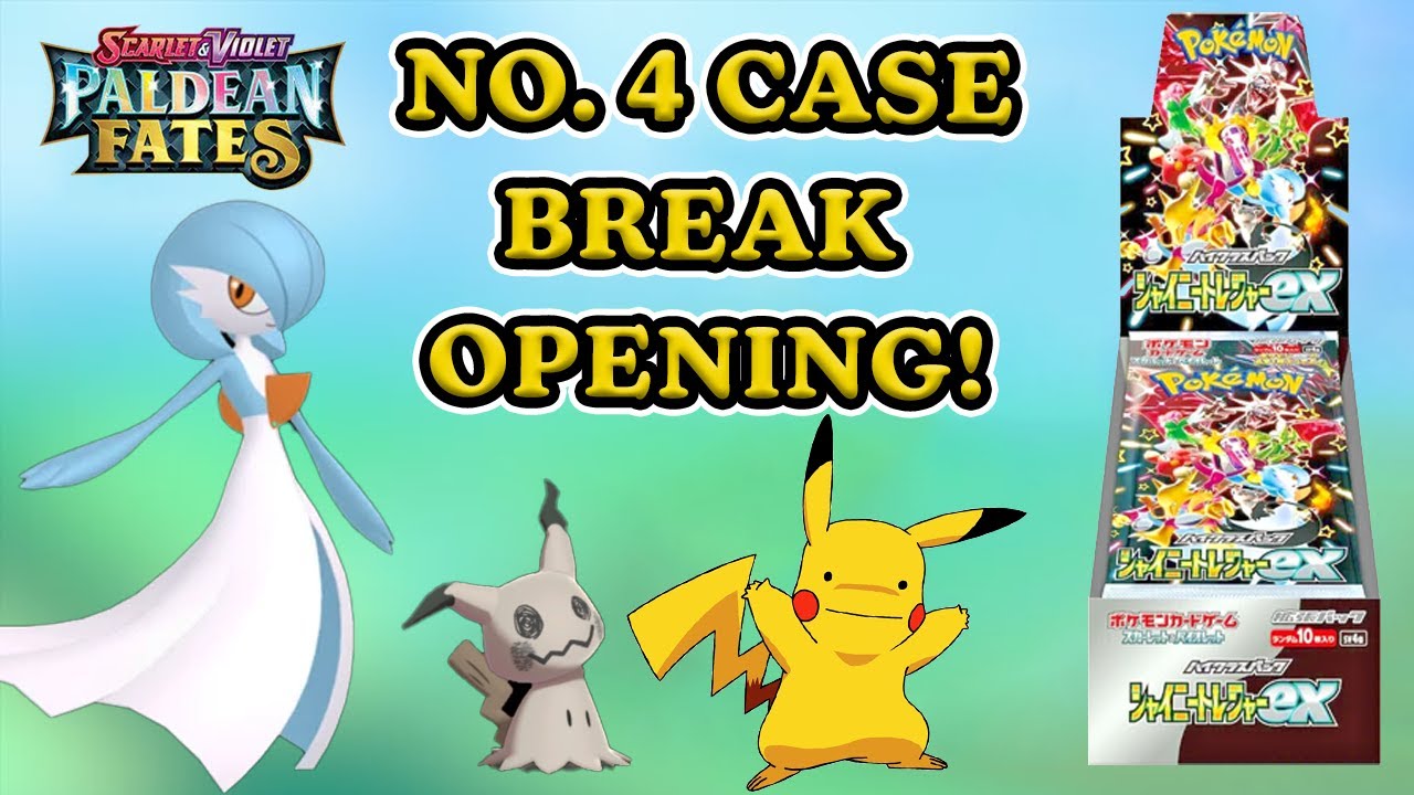Pokemon Case Break Opening 4 - Shiny Treasures Pokemon Booster Box Opening [Paradox Rift]