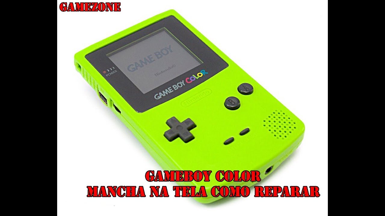 GAME BOY COLOR !! TELA COM MANCHA E VAZAMENTO NA POLARIZADORA - COMO RESOLVER - VIDEO #1