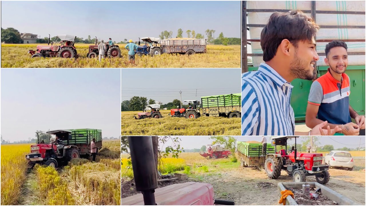 18 ਫੁਟੇ ਟਰਾਲੇ ਤੇ ਦੇਖੋ ਜੋਰ 855 ਦਾ Punjabi Farmer Benipal Jattz