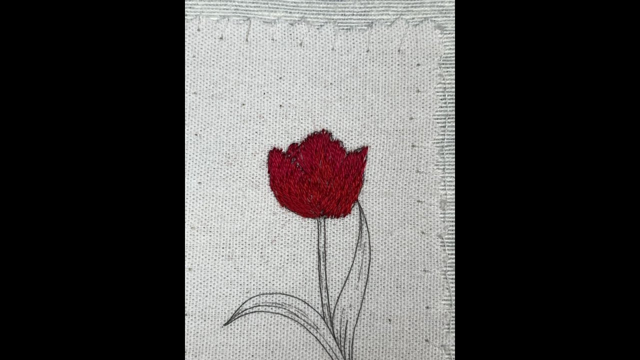 🌷 Bordado de Tulipán · Opción 1 🌷