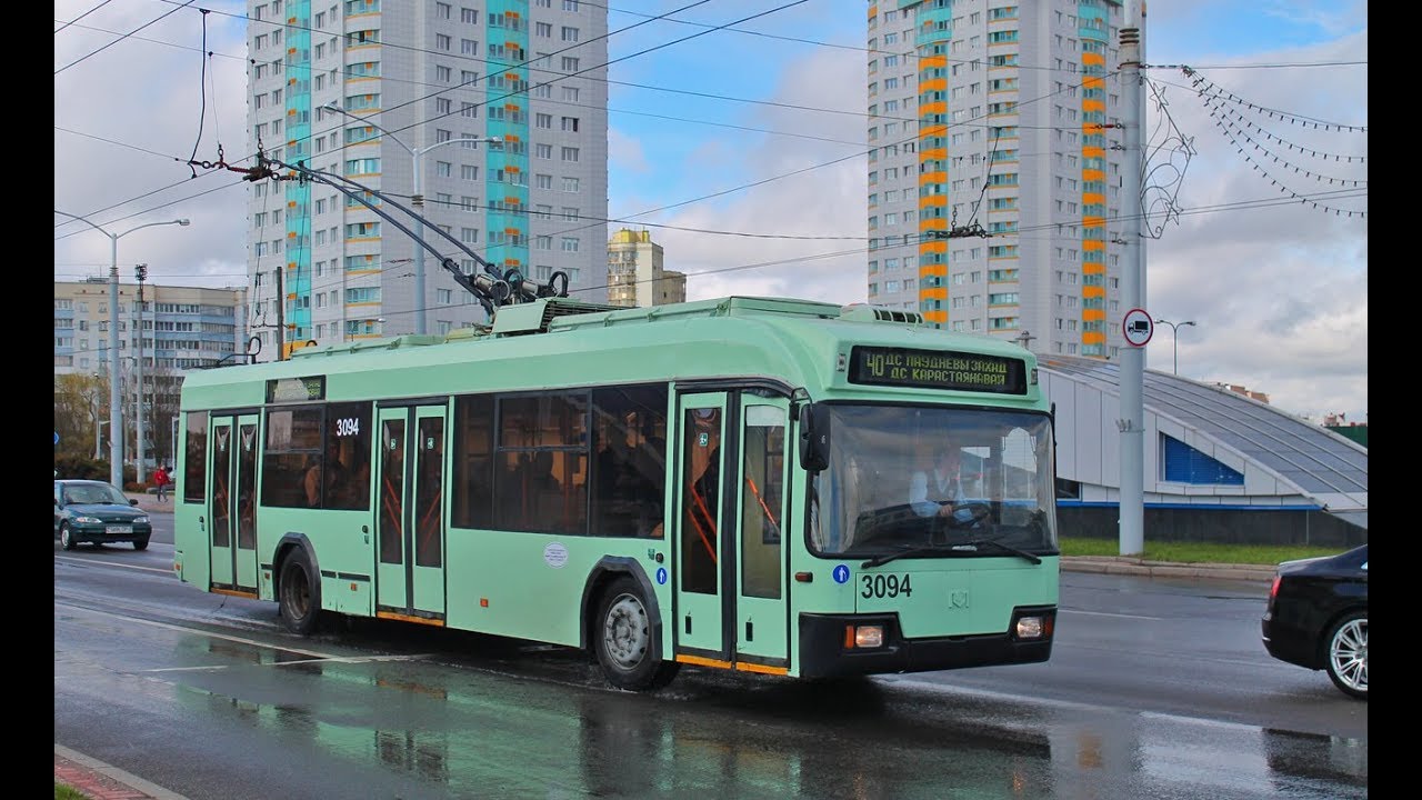 Троллейбус Минска БКМ-321,борт.№ 3094,марш.32 (26.03.2019)