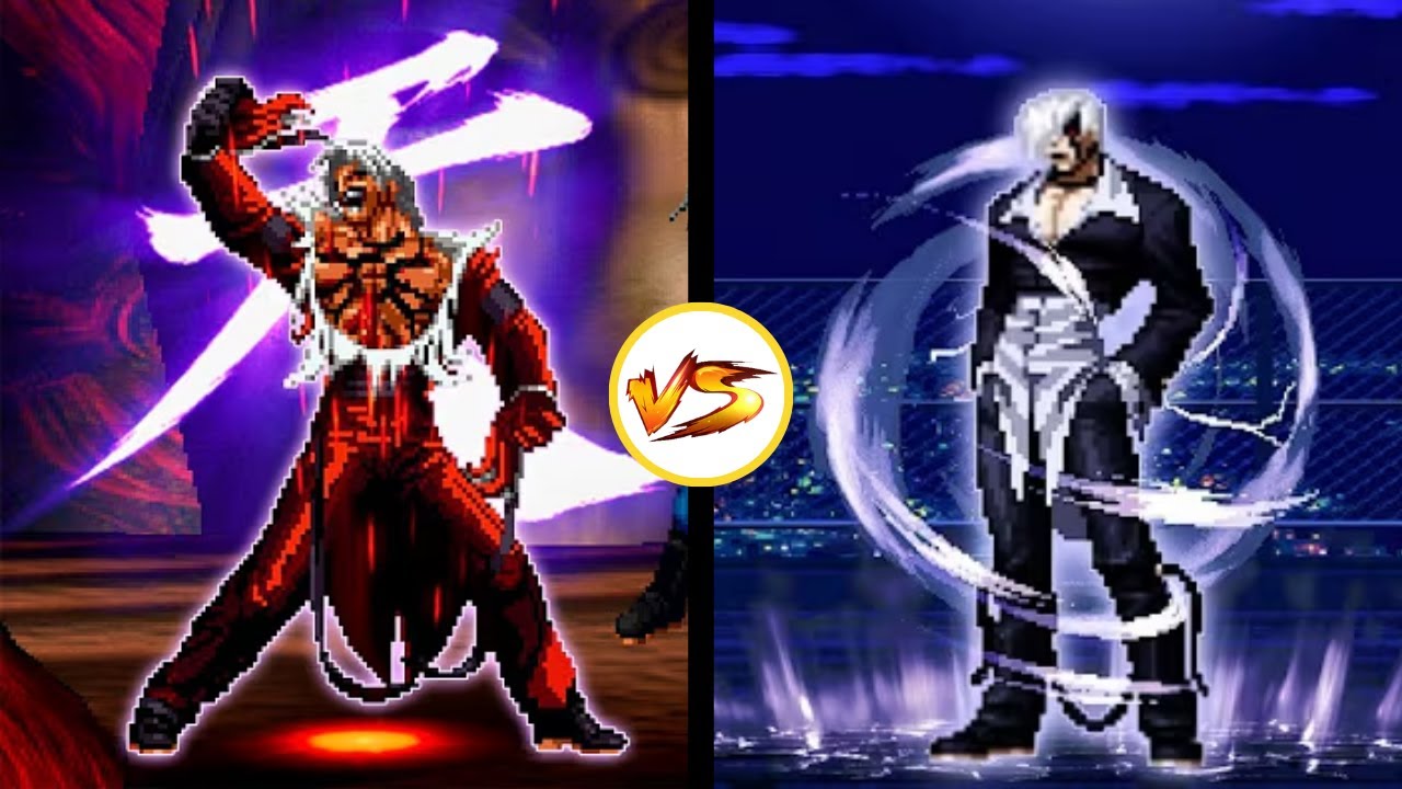 [KOF MUGEN] God Rugal vs Clone 35 Iori Fight