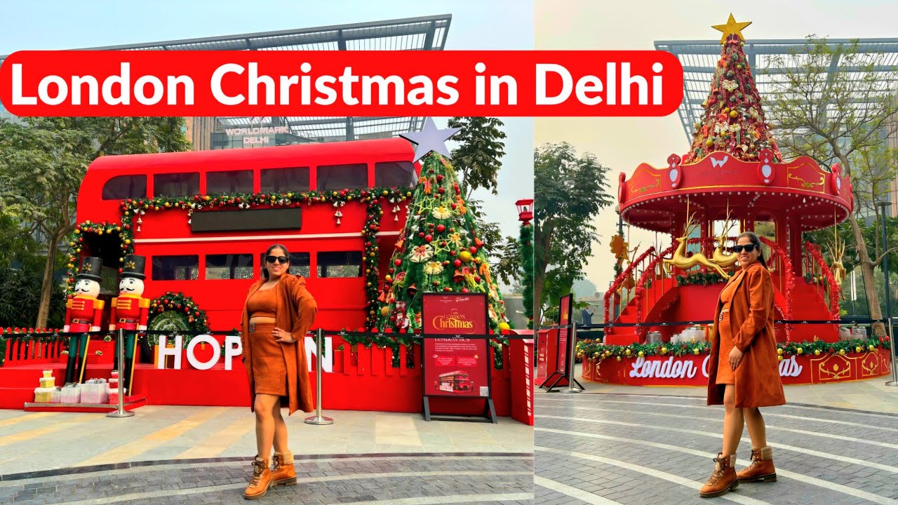 Best Christmas Celebration in Delhi | World Mark Aerocity Christmas | Aerocity Delhi Christmas