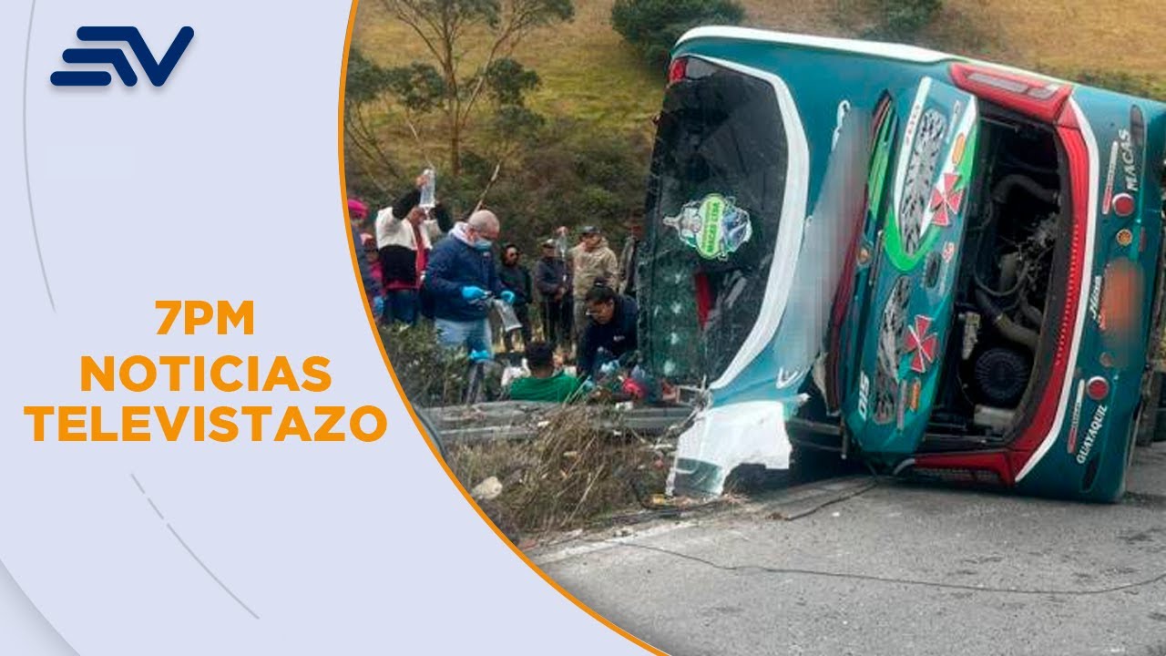Fatal accidente de bus en Colta, Chimborazo: 4 muertos y 11 heridos | Televistazo | Ecuavisa