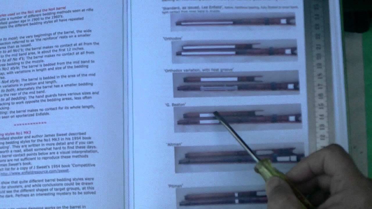 No1 Mk3 ; smle barrel bedding options