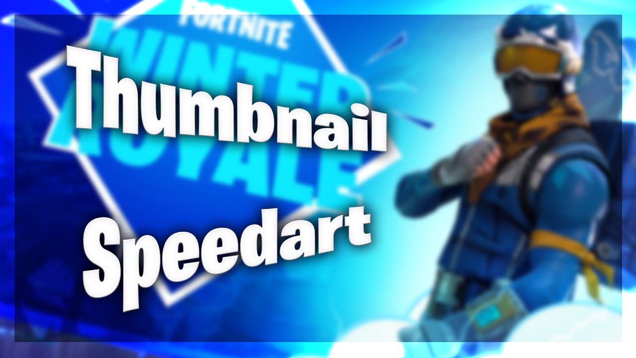 Fortnite  Winter Royale Thumbnail Speedart | by FakeSharky