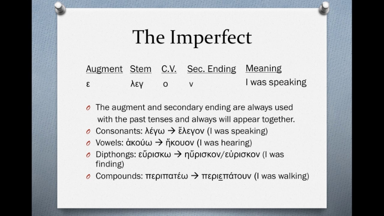 Imperfect Tense