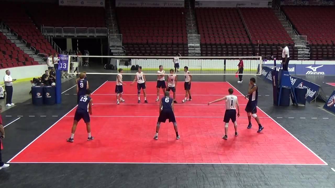 Zach Hendrickson 2017 Libero #3 (in navy)  USAV Stripes set 4 vs. White