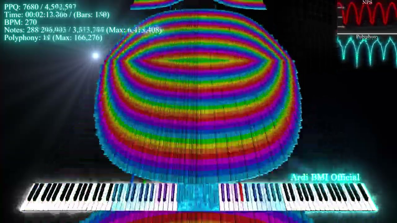 [Vanta Black MIDI] Toilet Story 4 | 452.64 million notes