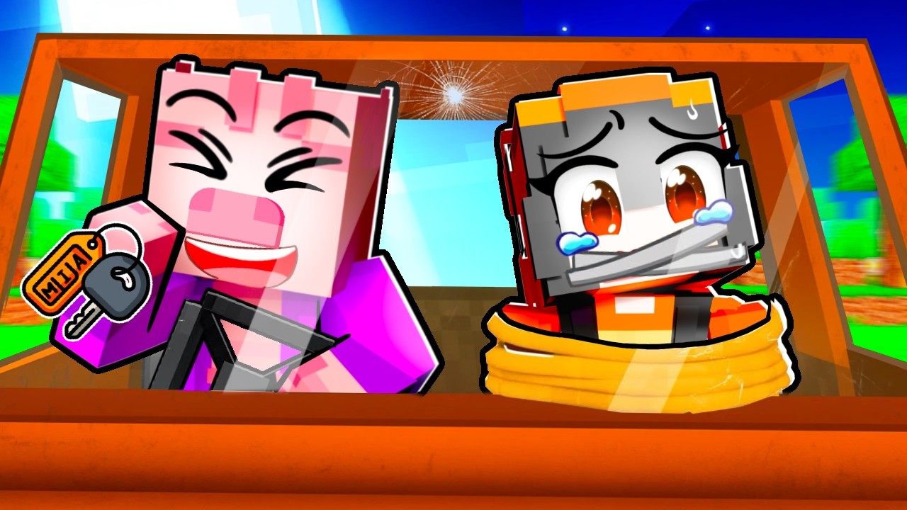 Trollím KAMARÁDY jako ZLODĚJ AUT v Minecraftu!