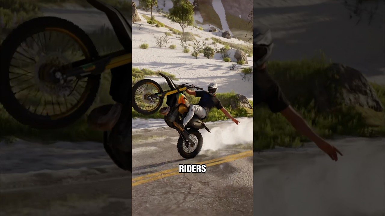 Как кататься на заднем колесе в Riders Republic! #мотокросс #кросс #ridersrepublic #колесо #игры