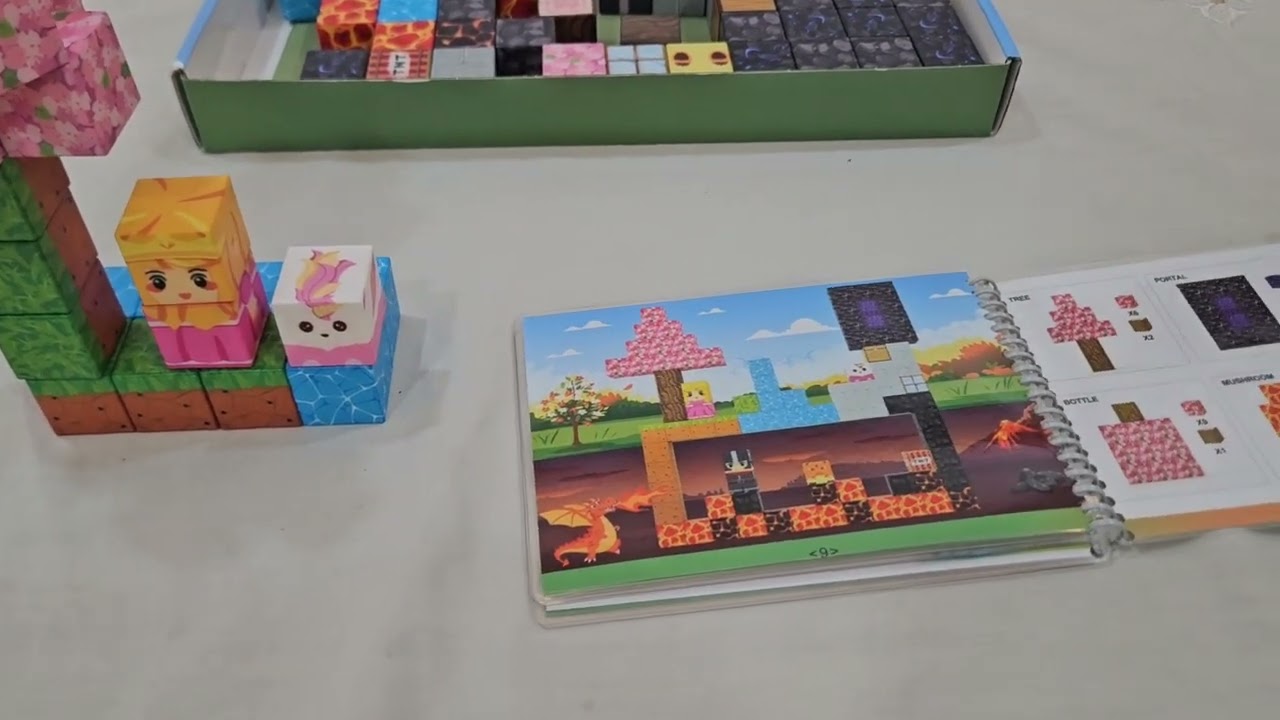 Magnatic building cubes blocks game from Unnati Library