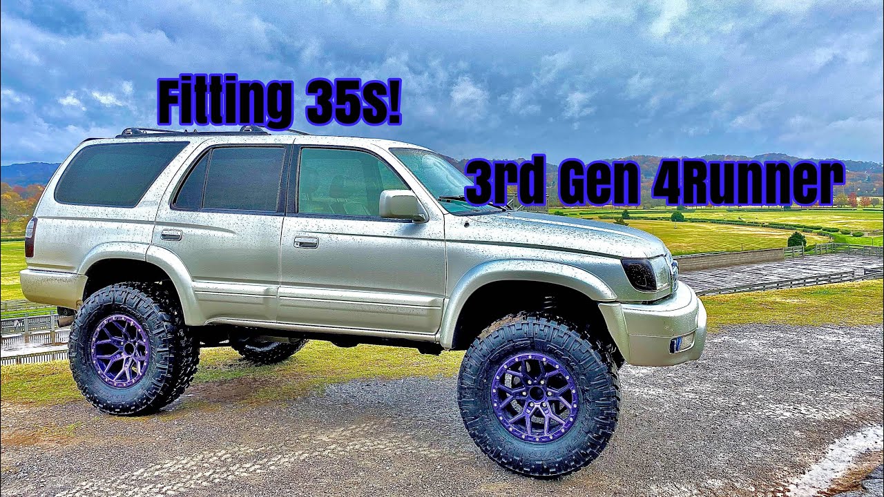 3rd Gen 4runner-4” Lift 17” Wheels & 35” Tires Vid#3